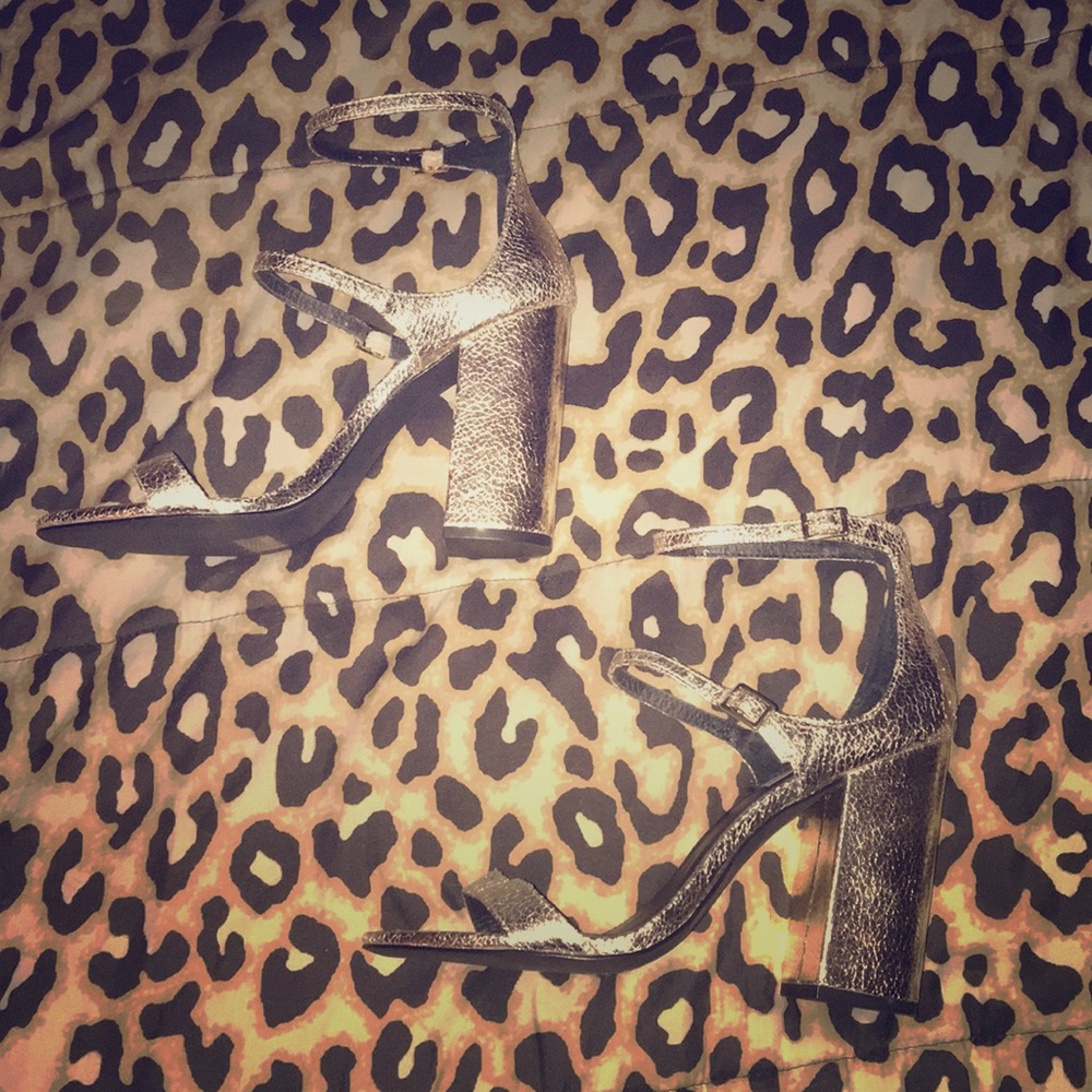Steve Madden Strappy Block Heel - Worn Once
